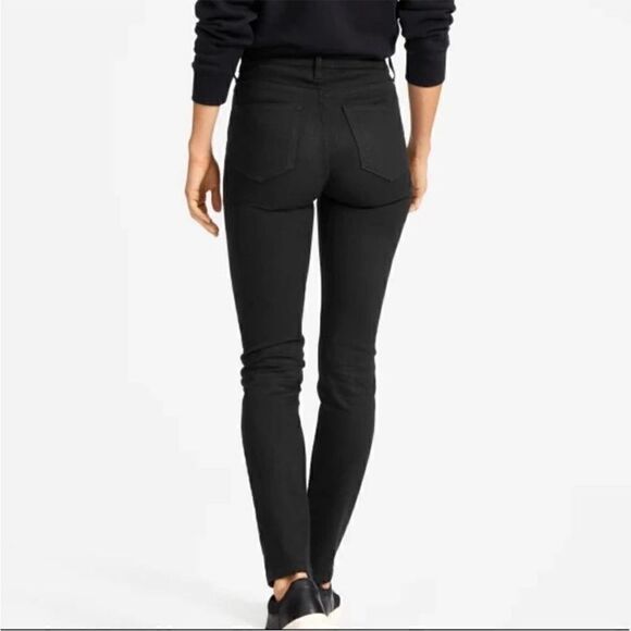 Everlane High Rise Skinny Ankle Black Denim Jeans Sz 29 Tall - Picture 9 of 10